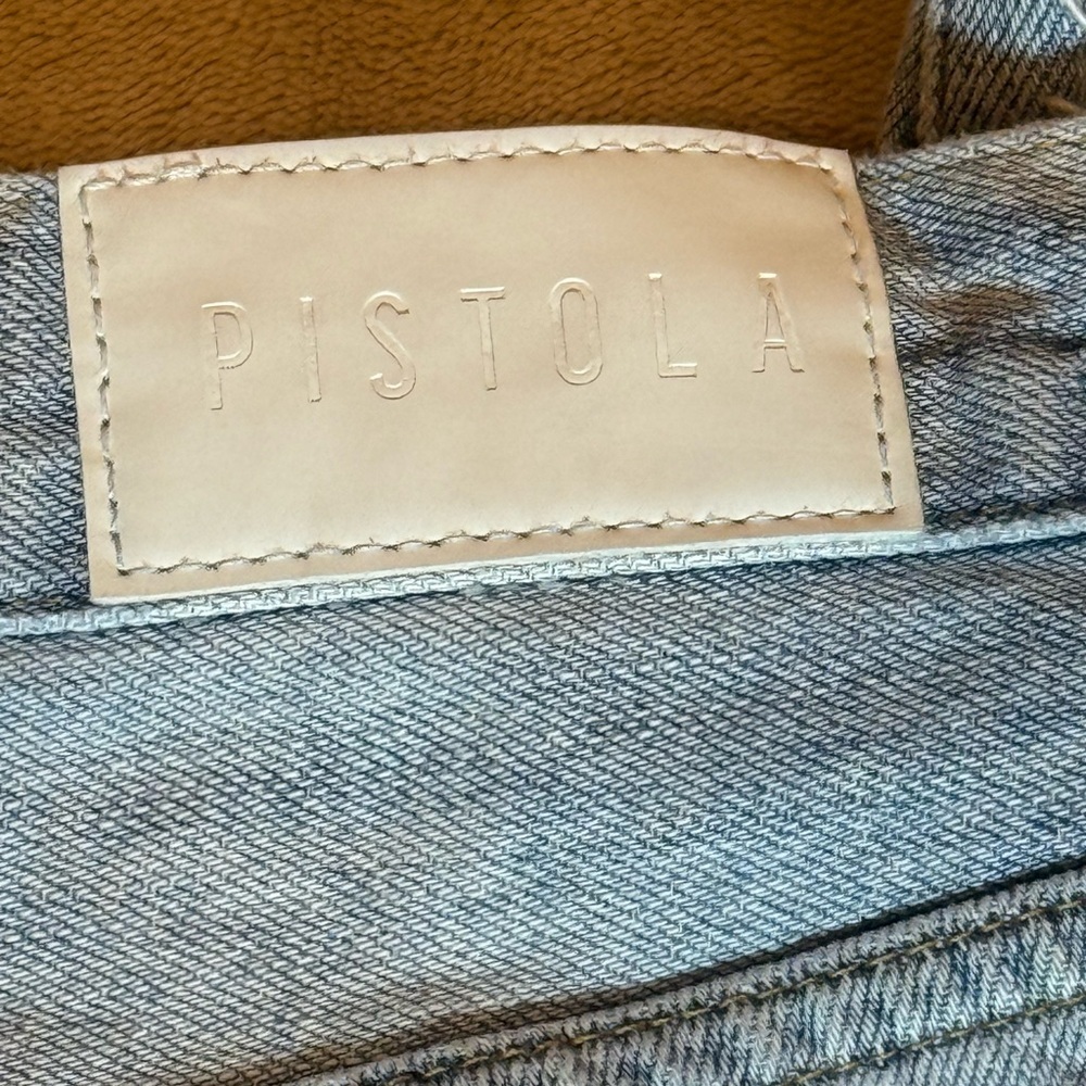 Pistola distressed light wash jeans, ladies size 25 disstressed at hem - Picture 5 of 12